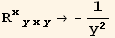 R_ (xyxy)^(xyxy) → -1/y^2