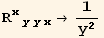 R_ (xyyx)^(xyyx) →1/y^2
