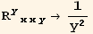 R_ (yxxy)^(yxxy) →1/y^2