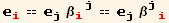 _i^i == _j^j β_ (ij)^(ij) == _j^j β_ (ji)^(ji)