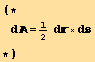 (*d = 1/2d×d*)
