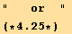 "   or  "(*4.25*)