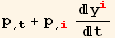 p_ (, t) + p_ (, i) y_i^i/t