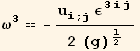 ω_3^3 == -(u_i^i_ (; j) ε_ (3ij)^(3ij))/(2 (g)^1/2)