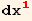 dx_ 1^1