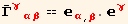 Overscript[Γ, _] _ (γαβ)^(γαβ) == _α^α_ (, β) . _γ^γ