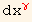 dx_ γ^γ