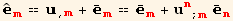 Overscript[,^] _m^m == _ (, m) + Overscript[, _] _m^m == Overscript[, _] _m^m + u_n^n_ (; m) Overscript[, _] _n^n