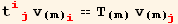 t_ (ij)^(ij) v_(m)_i^i == T_(m) v_(m)_j^j