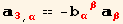 _3^3_ (, α) == -b_ (αβ)^(αβ) _β^β
