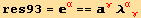 res93 = _α^α == _γ^γ λ_ (αγ)^(αγ)