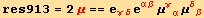 res913 = 2 μ == e_ (γδ)^(γδ) e_ (αβ)^(αβ) μ_ (γα)^(γα) μ_ (δβ)^(δβ)