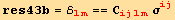 res43b = ℰ_ (lm)^(lm) == C_ (ijlm)^(ijlm) σ_ (ij)^(ij)