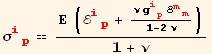 σ_ (ip)^(ip) == (Ε (ℰ_ (ip)^(ip) + (ν g_ (ip)^(ip) ℰ_ (mm)^(mm))/(1 - 2 ν)))/(1 + ν)