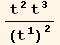 (t_2^2 t_3^3)/(t_1^1)^2