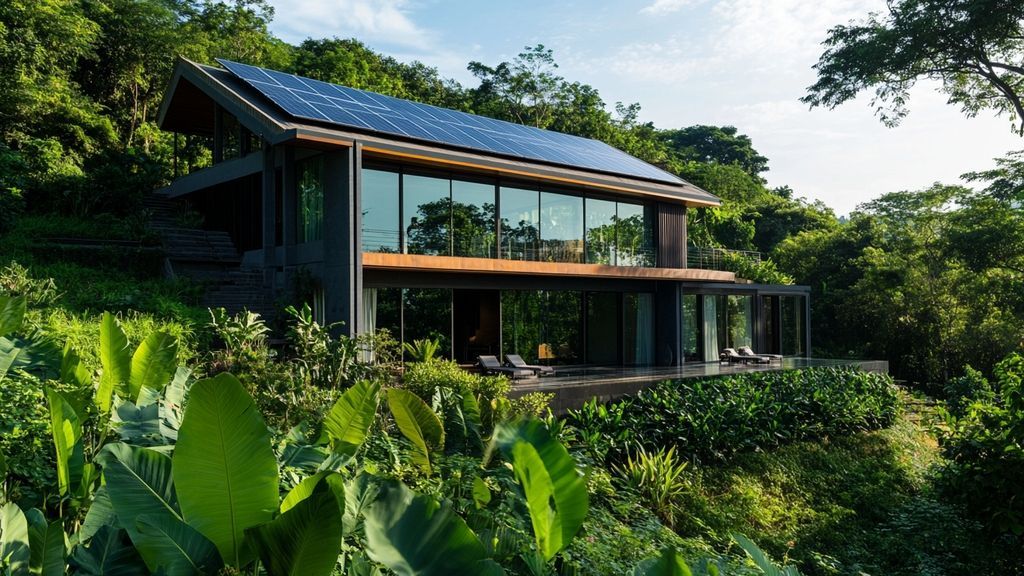 Réduire votre empreinte carbone avec un habitat durable alimenté par l'énergie solaire